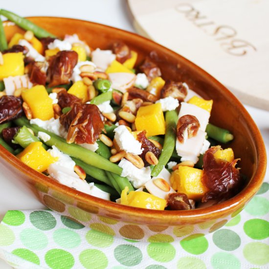 Beans with Mango and Goat Cheese