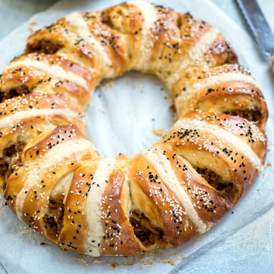 Savory Loaf Filled with Pulled Pork