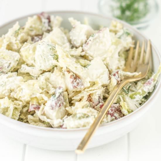 Potato Salad with Cabbage + Dill