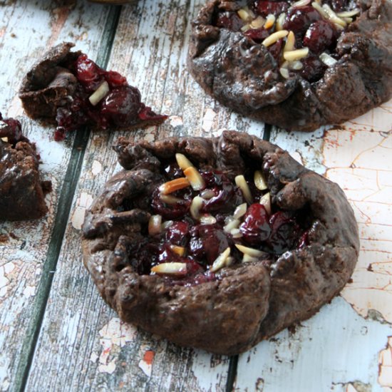 Chocolate Cheese Cherry Galette