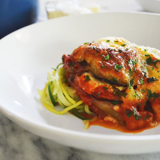 Skinny Eggplant Parmesan