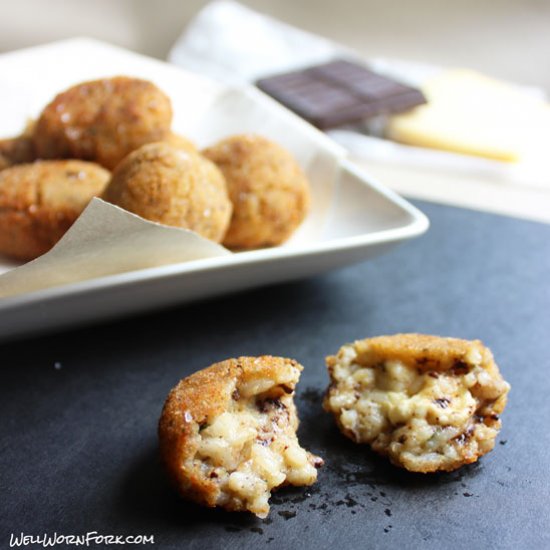 Prosciutto and Chocolate Arancini