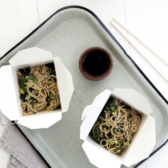 Avocado, Kale & Sesame Miso Soba