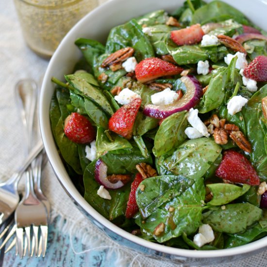 Strawberry Spinach Salad