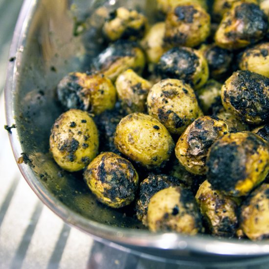 Mustard Grilled Potatoes