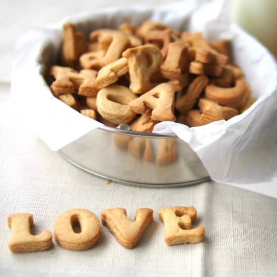 Alphabet Butter Cookies