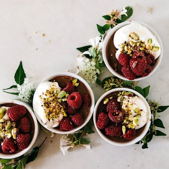 Salted Chocolate Pots de Crème