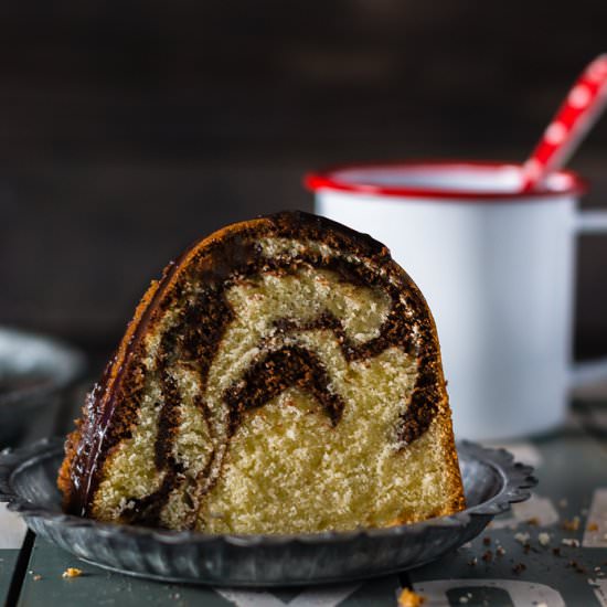 Chocolate Vanilla Marble Bundt Cake