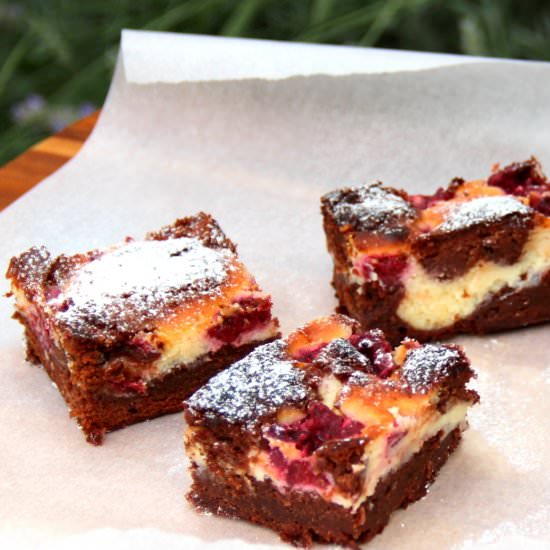 Raspberry Cheesecake Brownies