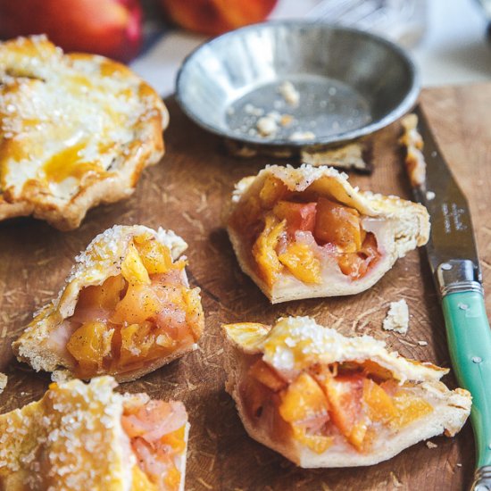 Nectarine Vanilla Pies