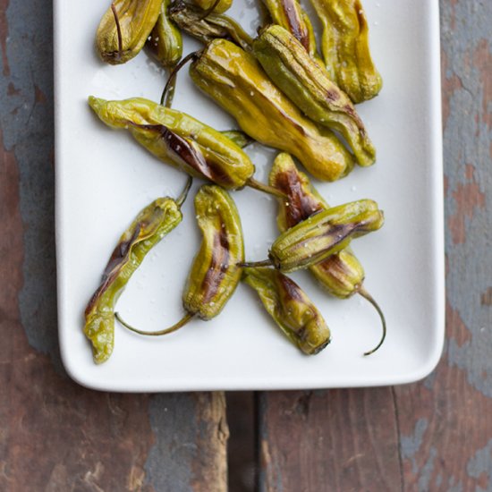 Roasted Padron Peppers