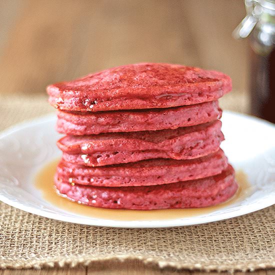 Beet Pancakes with Quinoa Flour