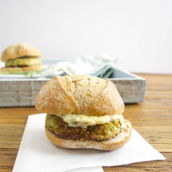 Courgette or Zucchini Burger