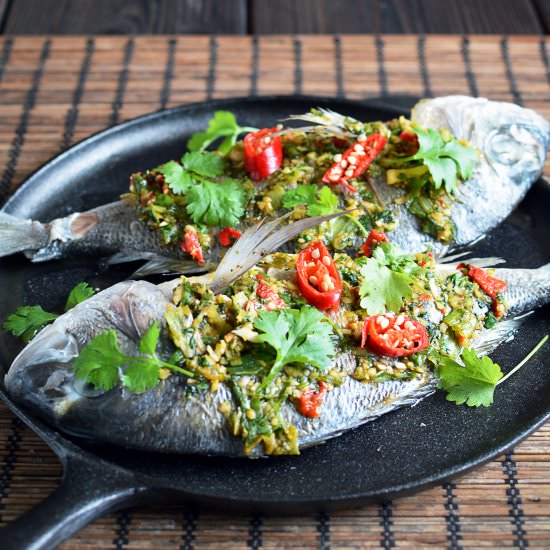 Gilt-head Bream in Asian Style