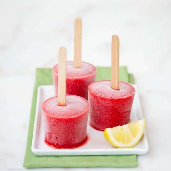 Strawberry Lemon Pops