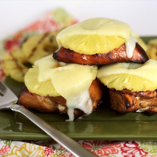 Cheesy Grilled Pineapple Chicken