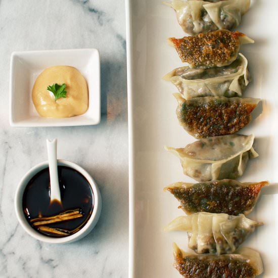 Mushroom and Quinoa Potstickers