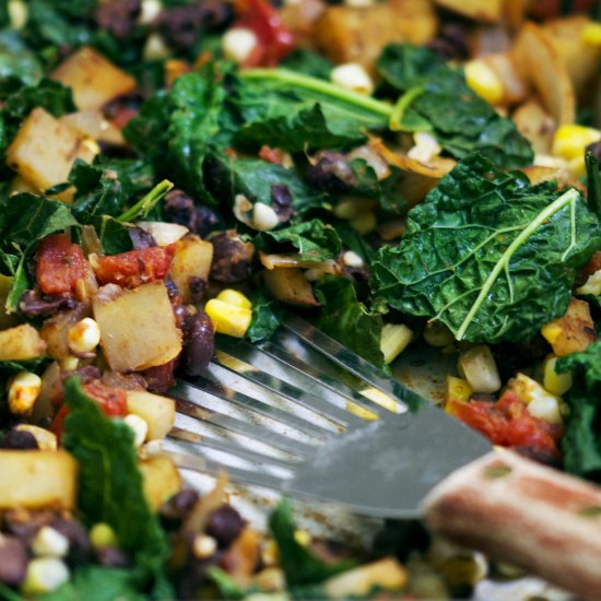 One-Tray Southwest Vegetable Bake