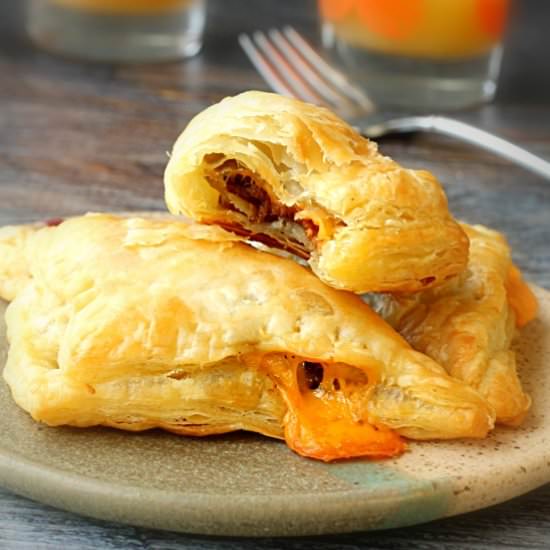 Bacon Cheddar Croissant Turnovers