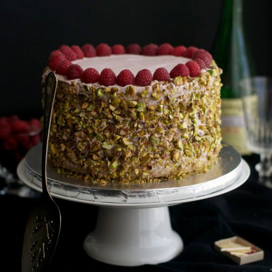 Raspberry Lambic Cake