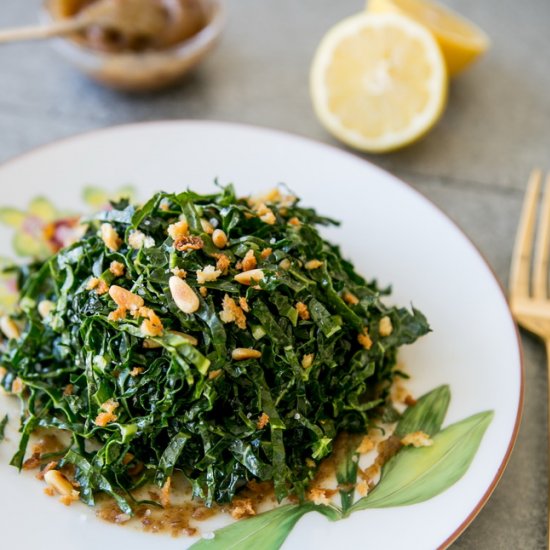 Raw Kale Salad w/ Date Puree