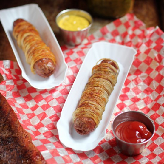 Spiralized Spud Dogs