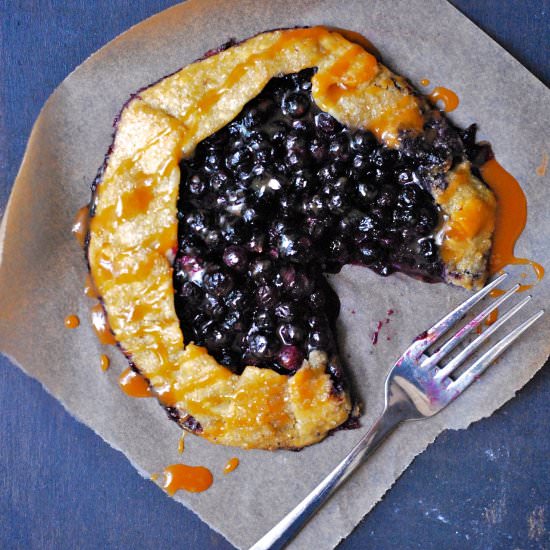 Wild Blueberry & Caramel Galettes