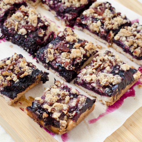 Blueberry Lemon Shortbread Bars