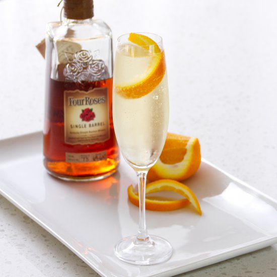 Sparkling Orange Bourbon Cocktail