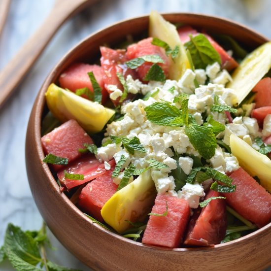 Tomato and Watermelon Salad