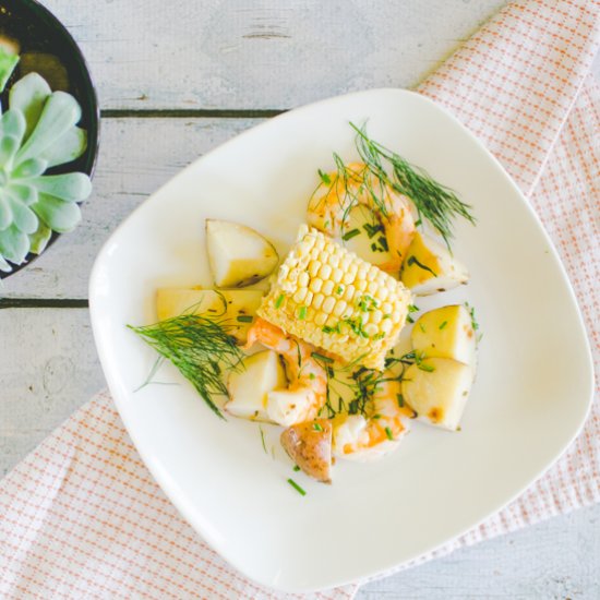 Easy New England Shrimp Bake