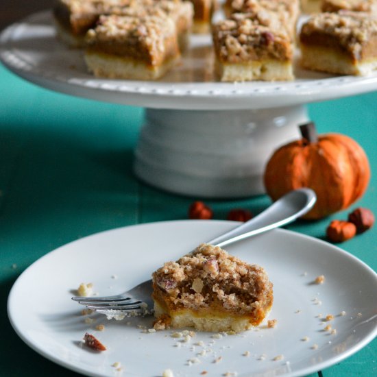 Pumpkin Crumb Bars