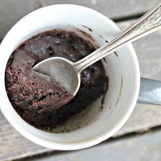 Fudgy Paleo Mug Cake