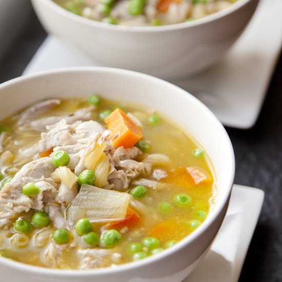 Pressure Cooked Chicken Soup