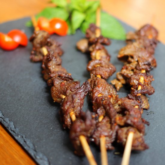 Satay Beef Skewers