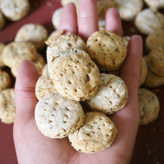 Oatmeal Flaxseed Dog Treats