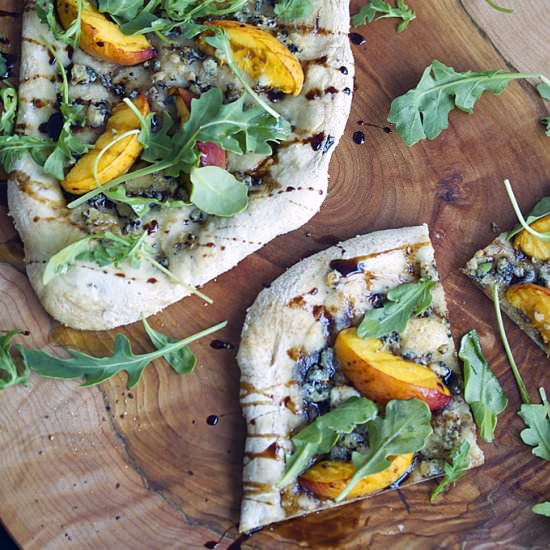 Nectarine & Blue Cheese Pizza