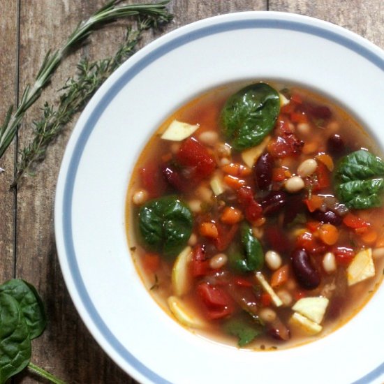 Tuscan Vegetable Bean Soup