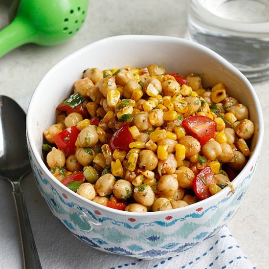 Chili-Lime Chickpea Salad