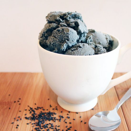 Black Sesame Ice Cream