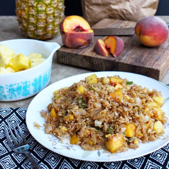 GF Peach and Pineapple Fried Rice