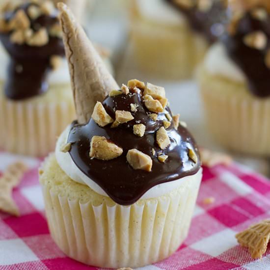 Drumstick Cupcakes