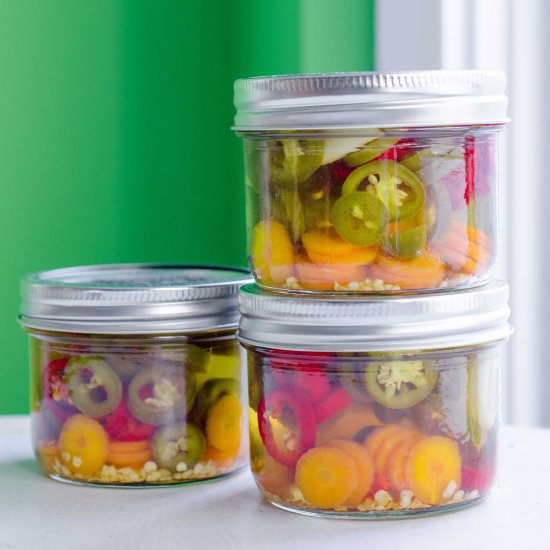 Escabeche Style Jalapeno Pickles