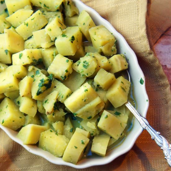 Creamy Pesto Potatoes