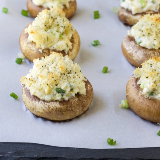 Stuffed Mushrooms with Artichokes