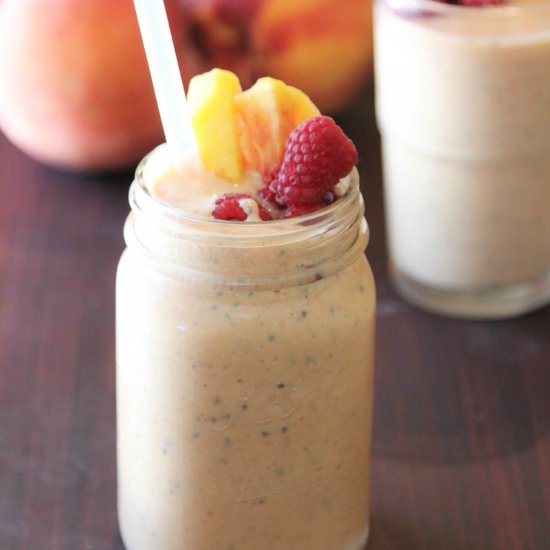 Raspberry Peach Smoothie