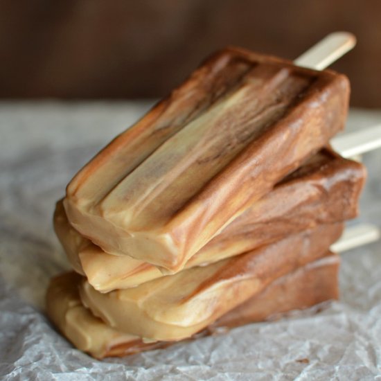 Chocolate Peanut Butter Popsicles