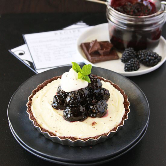 Blackberry Balsamic Mascarpone Tart