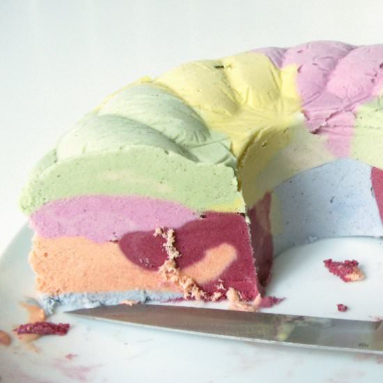 Crazy Colours Vegan Ice Cream Cake