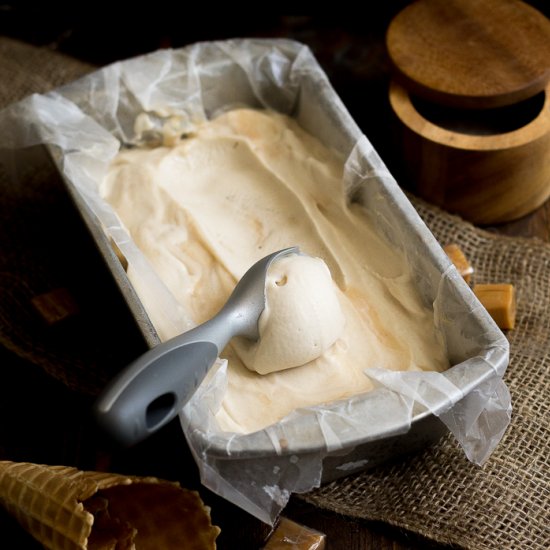 Salted Caramel Ice Cream (vegan)